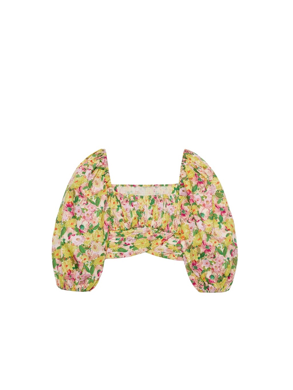 NWT ZARA FLORAL PRINT TOP WITH BOW